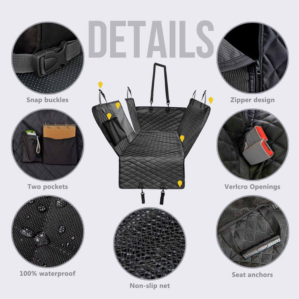 Housse de siège auto pour chien, siège arrière de voiture, imperméable, tapis de voyage, chat, chien, hamac